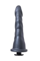 Черная насадка для страпона Axel - 17,5 см. - фото 163585