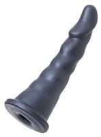 Черная насадка для страпона Axel - 17,5 см. - фото 163582