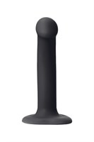 Черный фаллос на присоске Silicone Bendable Dildo S - 17 см. - фото 164577