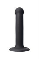 Черный фаллос на присоске Silicone Bendable Dildo S - 17 см. - фото 164579