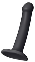 Черный фаллос на присоске Silicone Bendable Dildo S - 17 см. - фото 460892