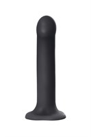 Черный фаллос на присоске Silicone Bendable Dildo L - 19 см. - фото 164605