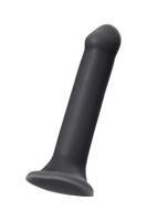 Черный фаллос на присоске Silicone Bendable Dildo XL - 20 см. - фото 164618