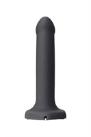 Черный фаллос с имитацией эякуляции Silicon Cum Dildo L - 19,6 см. - фото 164650
