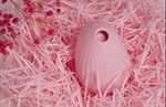 Нежно-розовый вакуум-волновой стимулятор с вибрацией и базой-ночником Cuddly Bird - фото 1365579