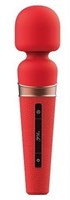 Красный жезловый вибростимулятор Titan - 21 см. - фото 170183