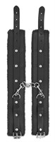 Черные поножи Plush Leather Ankle Cuffs - фото 166883