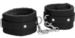 Черные поножи Plush Leather Ankle Cuffs - фото 166882