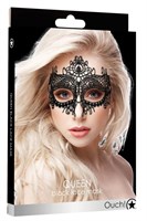 Черная кружевная маска на глаза Queen Black Lace Mask - фото 1427810