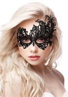 Черная кружевная маска ручной работы Royal Black Lace Mask - фото 1427815
