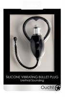 Черный уретральный вибростимулятор Urethral Sounding Vibrating Bullet Plug 158700 - фото 166899