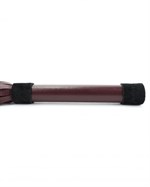 Бордовая плеть Maroon Leather Whip с гладкой ручкой - 45 см. - фото 1408478