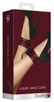 Красно-черные поножи Luxury Ankle Cuffs - фото 1365642