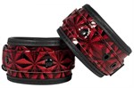Красно-черные поножи Luxury Ankle Cuffs - фото 1365641
