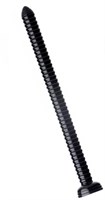 Черный анальный стимулятор-гигант Hosed Ribbed Anal Snake Dildo - 50,8 см. - фото 1365657