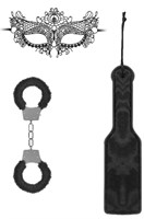 Черный игровой набор Introductory Bondage Kit №4 - фото 1365669