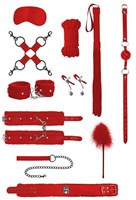 Красный игровой набор БДСМ Intermediate Bondage Kit - фото 167017