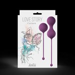 Набор фиолетовых вагинальных шариков Love Story Carmen - фото 1365679
