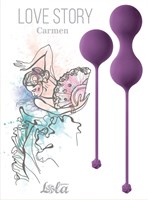 Набор фиолетовых вагинальных шариков Love Story Carmen - фото 1365683