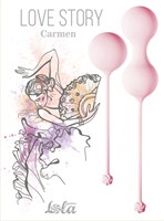 Набор розовых вагинальных шариков Love Story Carmen - фото 167831