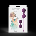 Набор фиолетовых вагинальных шариков Love Story Diva - фото 167840