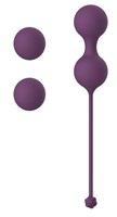 Набор фиолетовых вагинальных шариков Love Story Diva - фото 186117