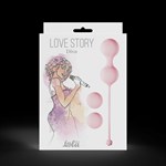 Набор розовых вагинальных шариков Love Story Diva - фото 167846