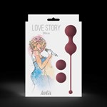 Набор бордовых вагинальных шариков Love Story Diva - фото 1365703