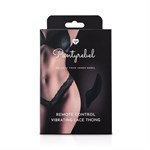 Кружевные трусики-тонг с виброэлементом Remote Control Vibrating Lace Tong 158888 - фото 169188