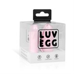 Нежно-розовое виброяйцо LUV EGG с пультом ДУ - фото 173197