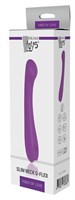 Фиолетовый вибромассажер SLIM NECK G-FLEX - 17,7 см. - фото 173931