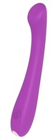 Фиолетовый вибромассажер SLIM NECK G-FLEX - 17,7 см. - фото 173930