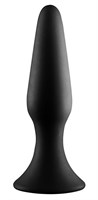 Черная анальная пробка METAL BALL BUTT PLUG - 15 см. - фото 174493