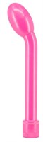 Розовый изогнутый вибромассажер G POWER - 18,5 см. - фото 174267
