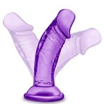 Фиолетовый фаллоимитатор на присоске SWEET N SMALL 4INCH DILDO - 11,4 см.  - фото 1413709