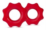 Набор из 2 красных фигурных эрекционных колец NUTZ - фото 1420400