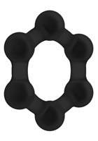Черное эрекционное кольцо No.82 Weighted Cock Ring - фото 167717