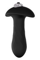 Черная анальная вибровтулка Single Speed Diamond Plug - 10 см. 169147