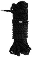 Черная веревка для бондажа BONDAGE ROPE - 10 м. - фото 1348266