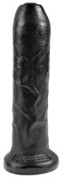 Черный необрезанный фаллоимитатор на присоске 7  Uncut Cock - 19,1 см. - фото 167515