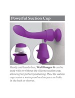 Фиолетовый вибромассажер Wall Banger G - 19,3 см. - фото 165611