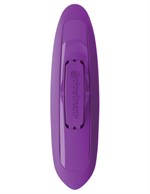Фиолетовый тройной вибростимулятор с анальной елочкой Rock N Ride - 17,8 см. - фото 165845