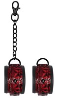 Красно-черные наручники Luxury Hand Cuffs - фото 168109
