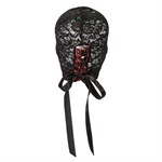 Кружевная маска-шлем на шнуровке сзади Corset Lace Hood - фото 167245