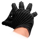 Черная стимулирующая перчатка-мастурбатор Masturbation Glove 169986 - фото 596338