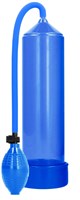 Синяя ручная вакуумная помпа для мужчин Classic Penis Pump - фото 167722