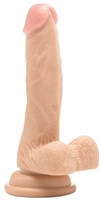 Телесный фаллоимитатор Realistic Cock With Scrotum 7 Inch - 18 см. - фото 168215