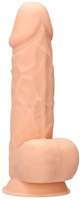 Телесный фаллоимитатор Silicone Dildo With Balls - 21,6 см. 170033 - фото 168244