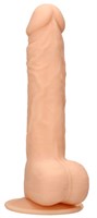 Телесный фаллоимитатор Silicone Dildo With Balls - 24 см. 170035 - фото 121884