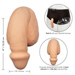 Телесный фаллоимитатор для ношения Packer Gear 4  Silicone Packing Penis 170047 - фото 167269